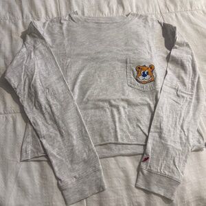 UCLA Original League Cropped Long Sleeve Shirt (Small)